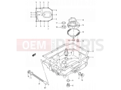 SUZUKI GSX600F / GSX600FU2 V (1997) 6 - OIL PAN