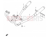 SUZUKI GSX600F / GSX600FU2 V (1997) 15 - MUFFLER