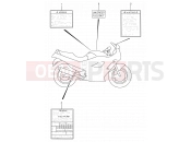 SUZUKI GSX600F / GSX600FU2 V (1997) 43 - WARNING LABEL