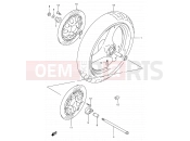 SUZUKI GSX600F / GSX600FU2 V (1997) 48 - FRONT WHEEL