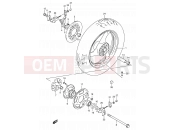 SUZUKI GSX600F / GSX600FU2 V (1997) 54 - REAR WHEEL