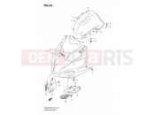 SUZUKI GSX650FA K9 (2009) (E02) 44 - COWLING BODY (MODEL K8/K9)