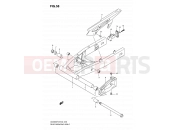 SUZUKI GSX650FA K9 (2009) (E02) 58 - REAR SWINGING ARM