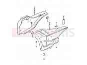SUZUKI GSX750E T (1996) 59 - FRAME COVER (MODEL X : 24L)