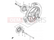 SUZUKI GSX750ES D (1983) 60 - FRONT WHEEL (GSX750ESE/EFE E06, E24)