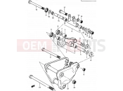 SUZUKI GSX750ES D (1983) 76 - CUSHION LEVER (MODEL D)