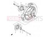SUZUKI GSX750ES / GSX750EF / GSX750E E (1984) 57 - FRONT WHEEL (GSX750ESD)