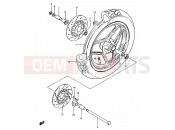 SUZUKI GSX750ES / GSX750EF / GSX750E E (1984) 59 - FRONT WHEEL (GSX750ESE/EE/EFE)