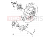 SUZUKI GSX750ES / GSX750EF / GSX750E E (1984) 80 - REAR WHEEL (MODEL E)