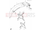 SUZUKI GSX750ES / GSX750EF / GSX750E F (1985) 61 - REAR FENDER