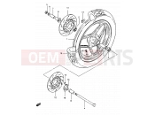 SUZUKI GSX750ES / GSX750EF / GSX750E F (1985) 46 - FRONT WHEEL