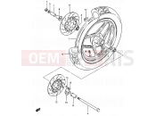 SUZUKI GSX750ES / GSX750EF / GSX750E F (1985) 47 - FRONT WHEEL (GSX750ESF/EFF/ESG E06, E24)