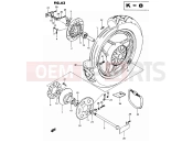 SUZUKI GSX750ES / GSX750EF / GSX750E F (1985) 63 - REAR WHEEL (GSX750ESF/EFF/ESG E06, E24)