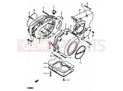 SUZUKI GT200E X (1999) 3 - CRANKCASE COVER