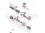 SUZUKI GT200E X (1999) 4 - CRANKSHAFT