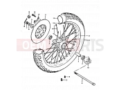 SUZUKI GT250E N (1992) 64 - FRONT WHEEL (GT250N, X)