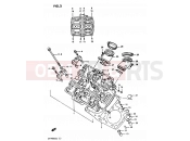 SUZUKI GV1400GD / GV1400GT / GV1400GC G (1986) Cavalcade 2 - CYLINDER HEAD FRONT