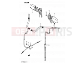 SUZUKI GV1400GD / GV1400GT / GV1400GC G (1986) Cavalcade 58 - HANDLEBAR-CONTROL CABLE GV1400GDG/GTG