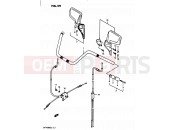 SUZUKI GV1400GD / GV1400GT / GV1400GC G (1986) Cavalcade 59 - HANDLEBAR-CONTROL CABLE GV1400GCG/MODEL H/J