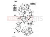 SUZUKI GV1400GD / GV1400GT / GV1400GC G (1986) Cavalcade 77 - FRAME UPPER COVER MODEL H/J