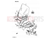 SUZUKI GV1400GD / GV1400GT / GV1400GC G (1986) Cavalcade 81A - OUTER COWLING MODEL J