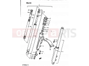 SUZUKI GV1400GD / GV1400GT / GV1400GC G (1986) Cavalcade 53 - FRONT FORK GV1400GCG/MODEL H/J