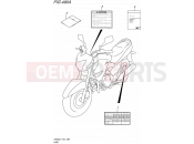 SUZUKI GW250 L5 (2015) Inazuma (P43) 496A - LABEL