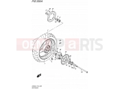 SUZUKI GW250 L5 (2015) Inazuma (P43) 550A - REAR WHEEL