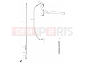 SUZUKI JR50 X (1999) 21 - HANDLEBAR - CABLE