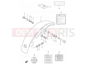 SUZUKI JR50 X (1999) 23 - REAR FENDER