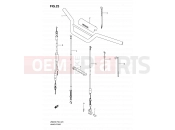 SUZUKI JR80 K6 (2006) 23 - HANDLEBAR - CABLE