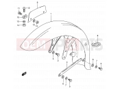 SUZUKI K125 Z (1982) 37 - FRONT FENDER