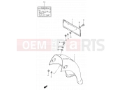 SUZUKI K125 Z (1982) 44 - REAR FENDER