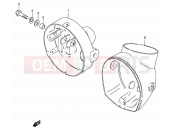 SUZUKI K125 Z (1982) 36 - HEADLAMP HOUSING