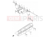 SUZUKI K125 L (1990) 43 - REAR SHOCK ABSORBER (MODEL L)