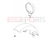 SUZUKI LS650 M (1991) Savage (E03,E28,E33) 36 - HEADLAMP HOUSING - FRONT FENDER
