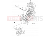 SUZUKI LS650 K5 (2005) Savage 45 - FRONT WHEEL