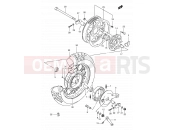 SUZUKI LS650 K5 (2005) Savage 49 - REAR WHEEL