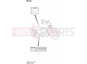 SUZUKI LS650 L2 (2012) Savage 48 - WARNING LABEL (LS650L2 E28)