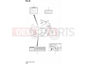 SUZUKI LS650 L2 (2012) Savage 49 - WARNING LABEL (LS650L2 E33)
