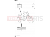 SUZUKI LS650 L4 (2014) Savage 48 - LABEL (LS650L4 E28)