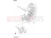 SUZUKI LS650 L4 (2014) Savage 54 - FRONT WHEEL
