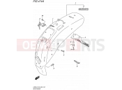 SUZUKI LS650 L5 (2015) Savage (E03,E28,E33) 474A - REAR FENDER