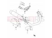 SUZUKI LS650P K2 (2002) Savage (E02,E17,E25) 12 - MUFFLER