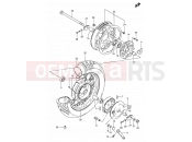 SUZUKI LS650P K2 (2002) Savage (E02,E17,E25) 46 - REAR WHEEL