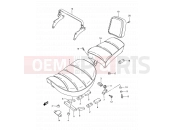 SUZUKI LS650P K2 (2002) Savage (E22) 38A - SEAT (MODEL K2/K3)