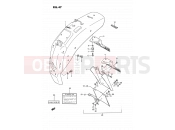SUZUKI LS650P L (1990) Savage (E24) 47 - REAR FENDER