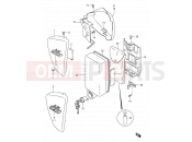 SUZUKI LS650P V (1997) Savage (E03,E28,E33) 33 - FRAME COVER (MODEL T/V)