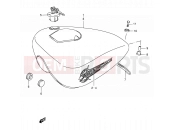 SUZUKI LS650P X (1999) Savage (E03,E28,E33) 30 - FUEL TANK (MODEL T/V/W/X)