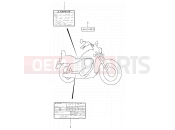 SUZUKI LS650P X (1999) Savage (E22) 37 - LABEL (MODEL T/V/W/X/Y)